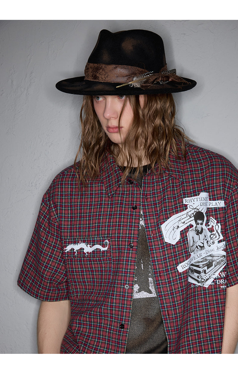 Retro Character Print Shirt