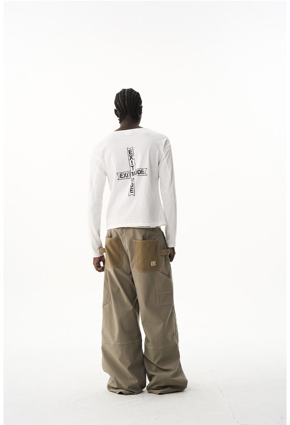 Color Block Quilted Casual Pants