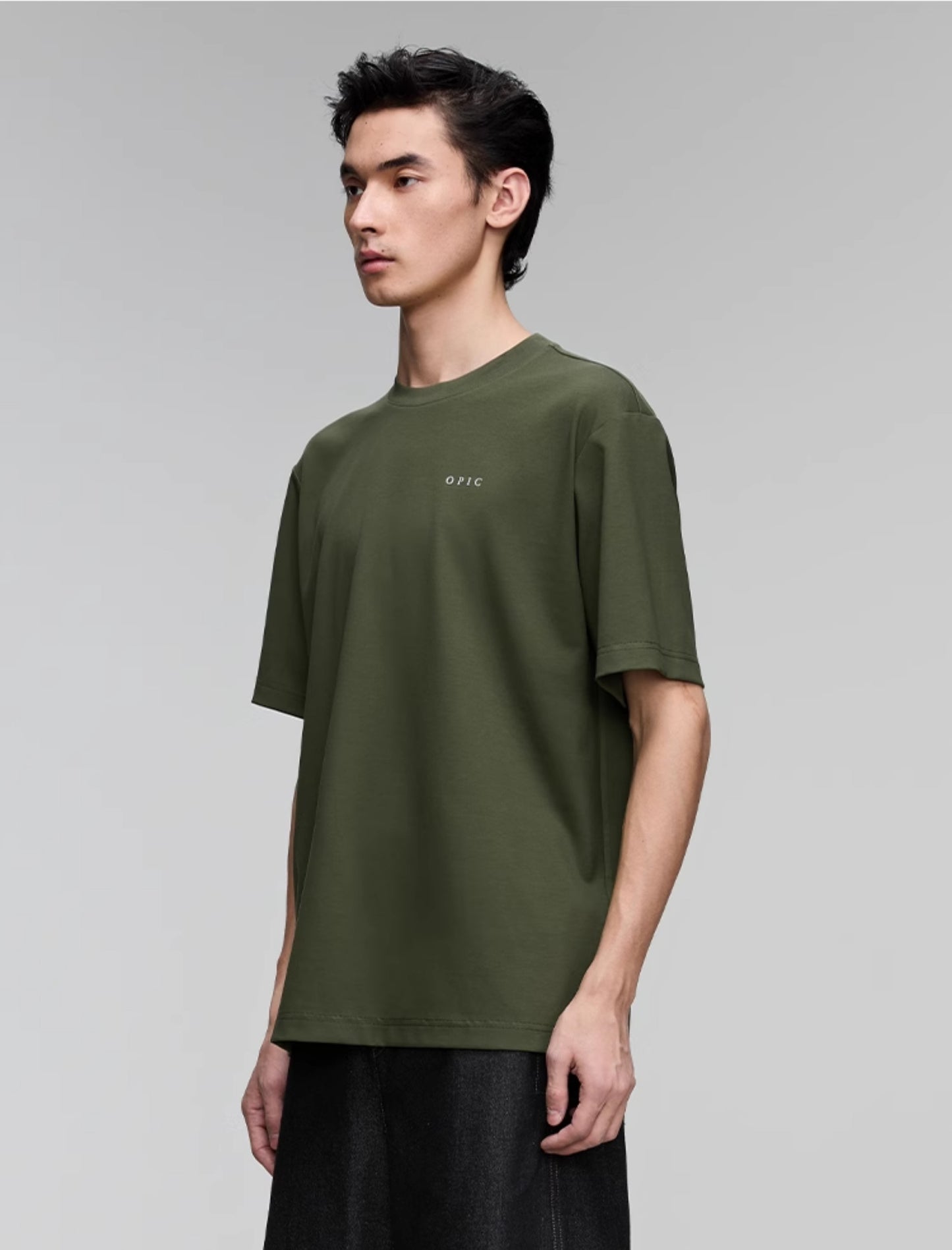 Round Neck Logo Print T-Shirt