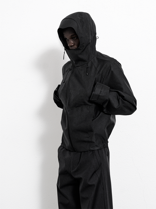 Side zipper waterproof jacket