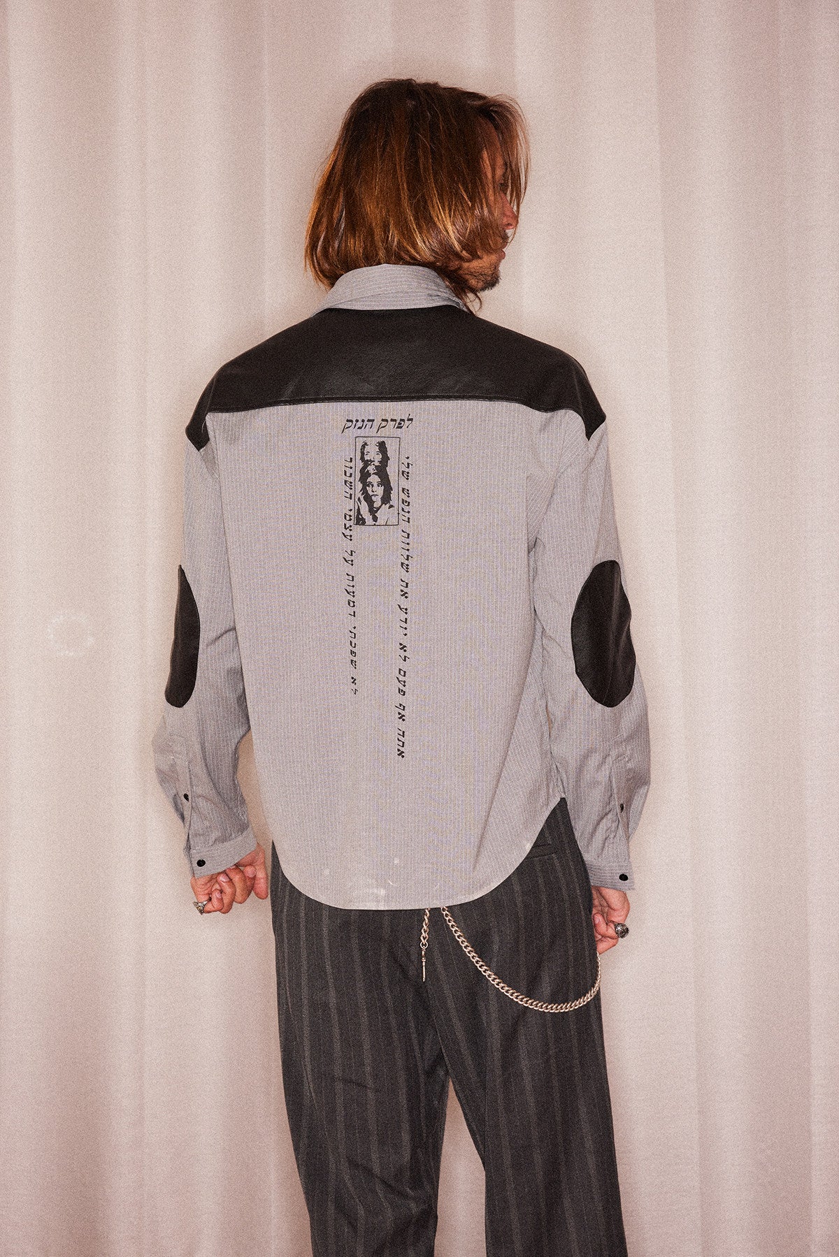 Patchwork Portrait Print Shirt