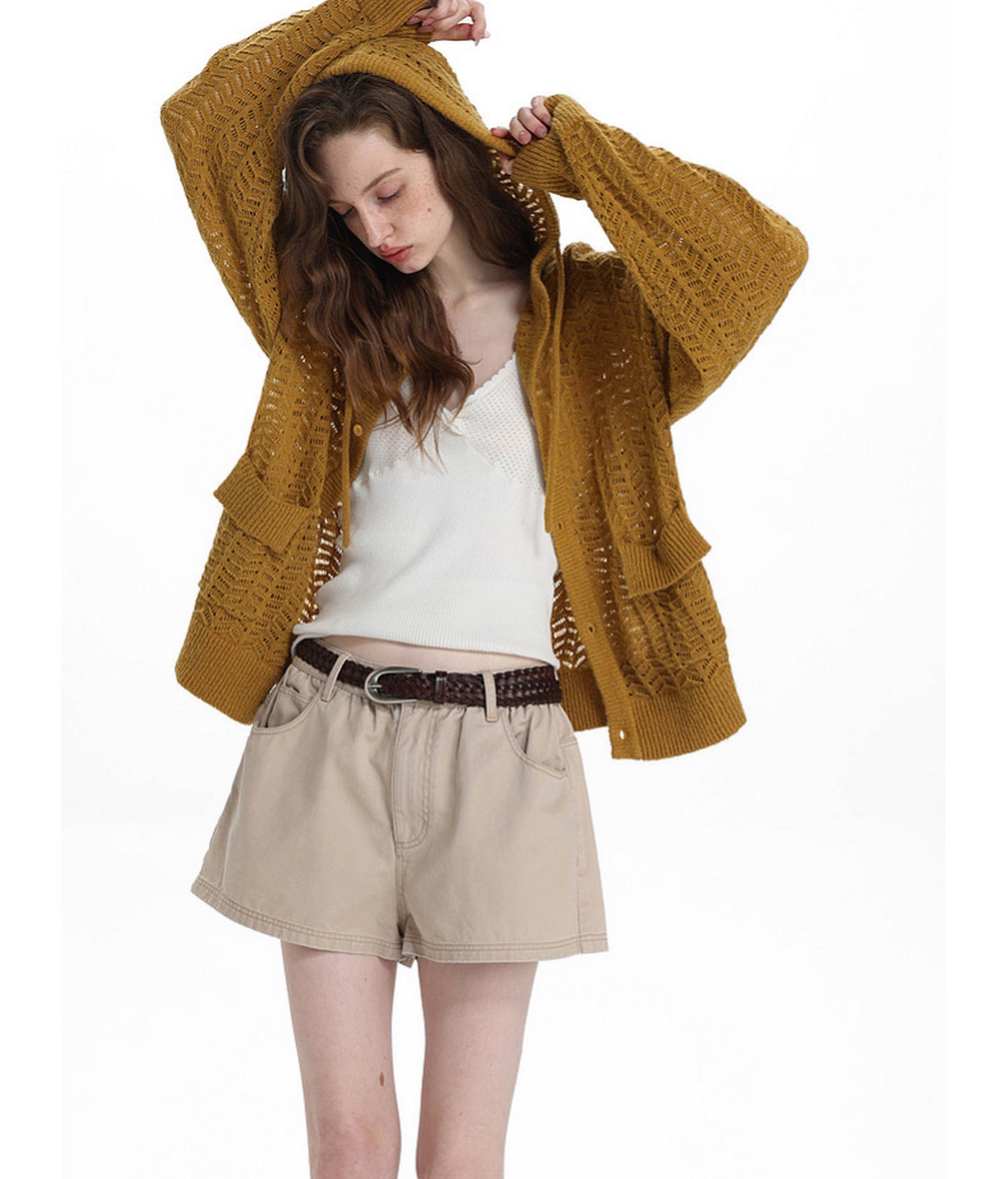 Lightweight Hooded Sweater Jacket