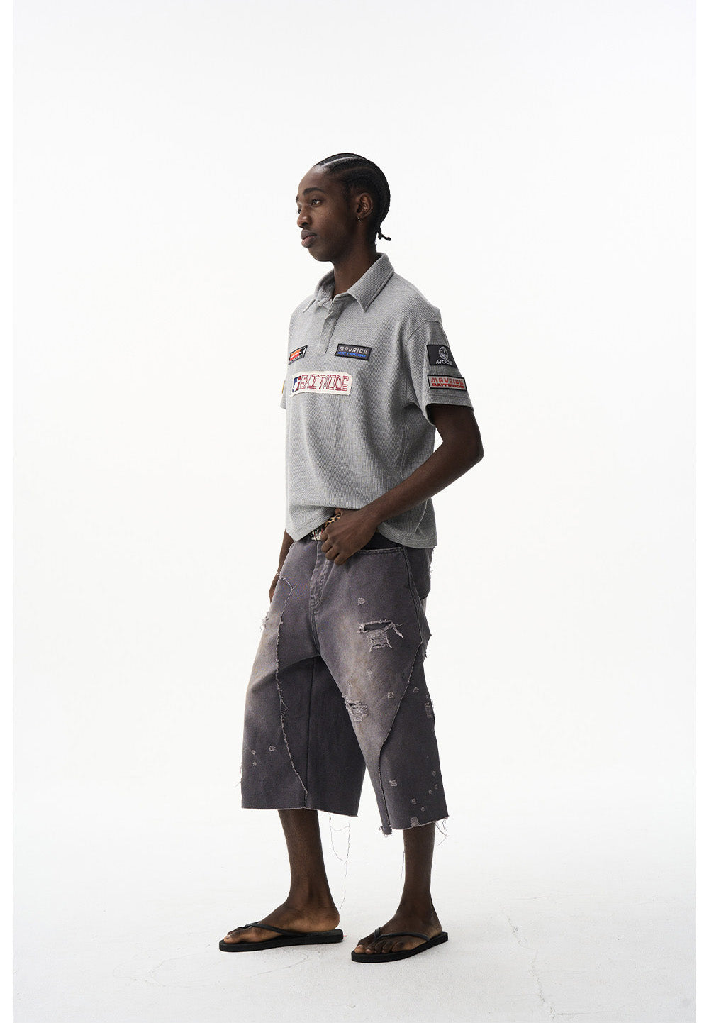 Waffle Badge Polo Shirt