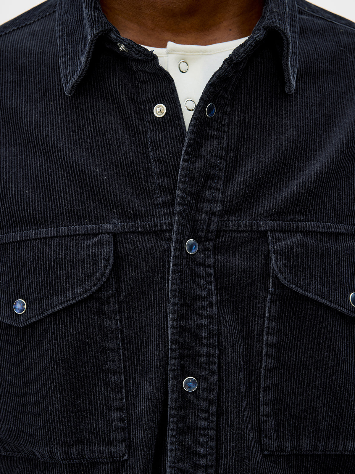 Corduroy Shirt with Pockets