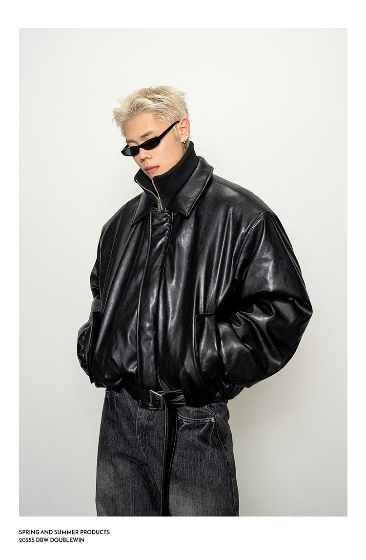 Glossy Double-Layer Color Jacket