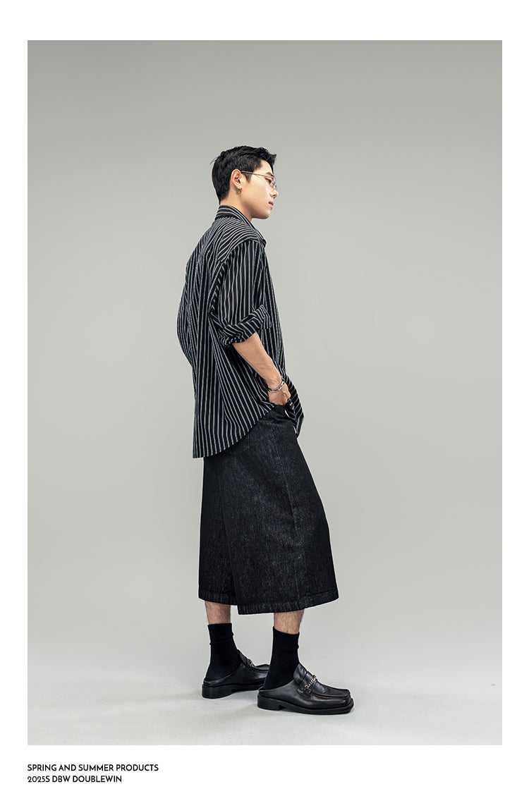 Breathable striped shirt