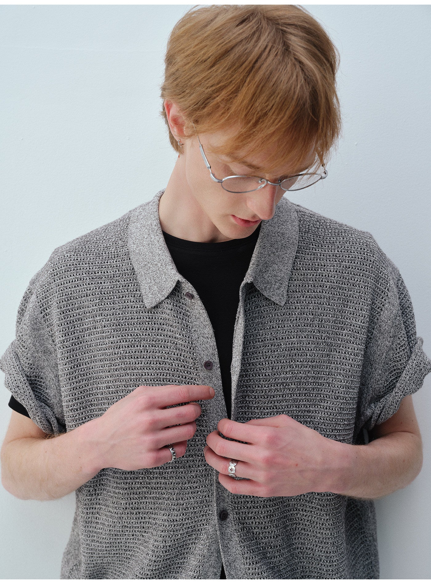 Openwork Knit Cardigan