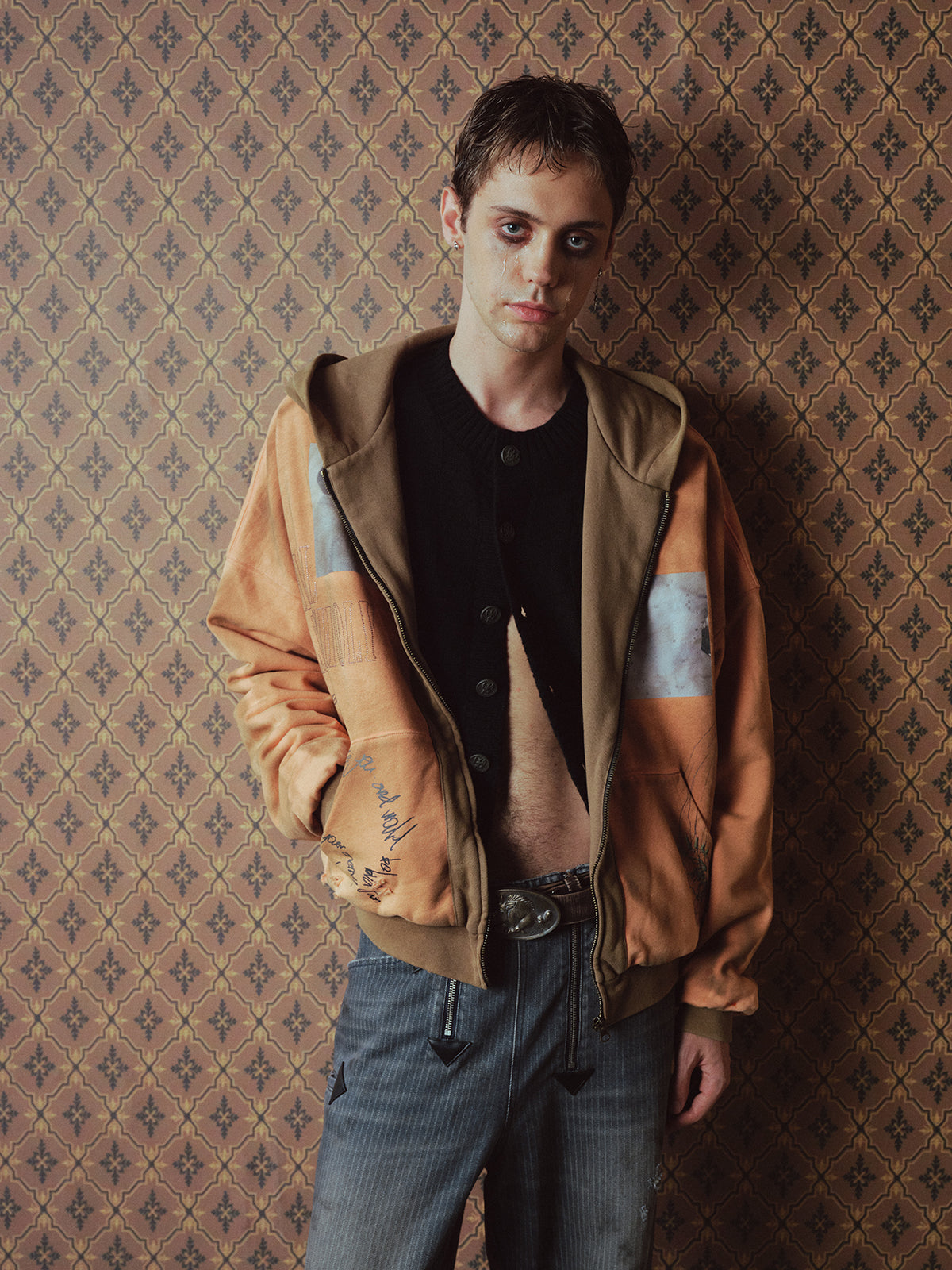 Paint Illustration Hooded Sweatshirt