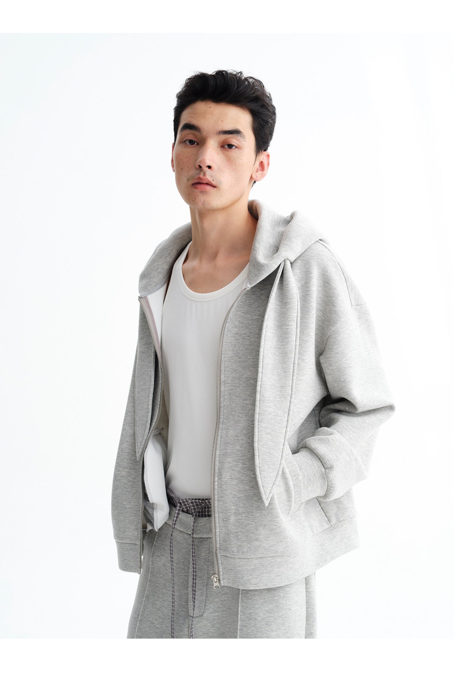 Oversized Bowtie Hooded Sweatshirt