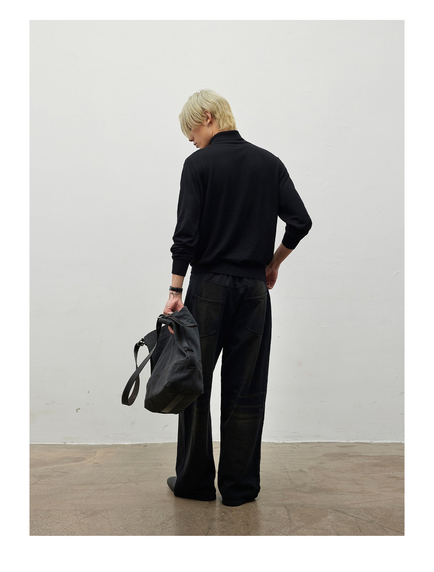 Faux Denim Sweatpants