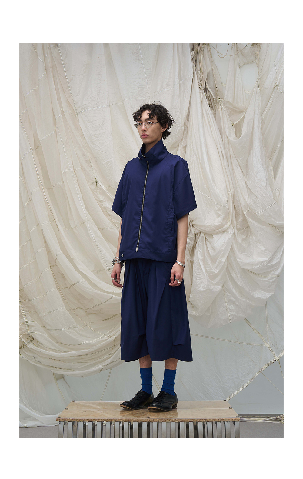 Draped cropped pants