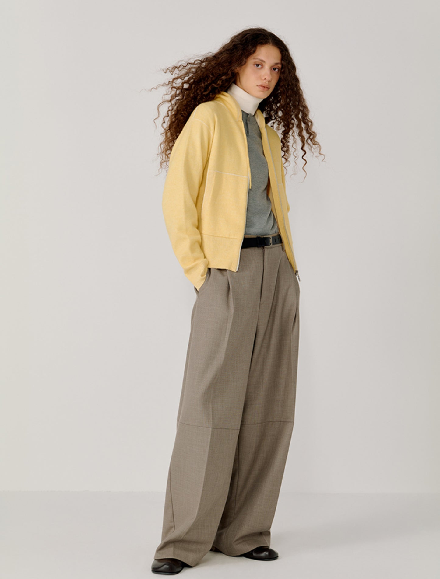 Hooded Zipper Cardigan