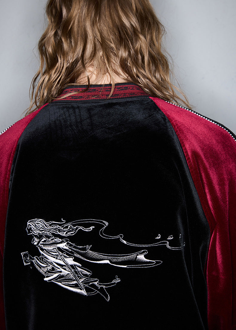 Velvet Baseball Jacket