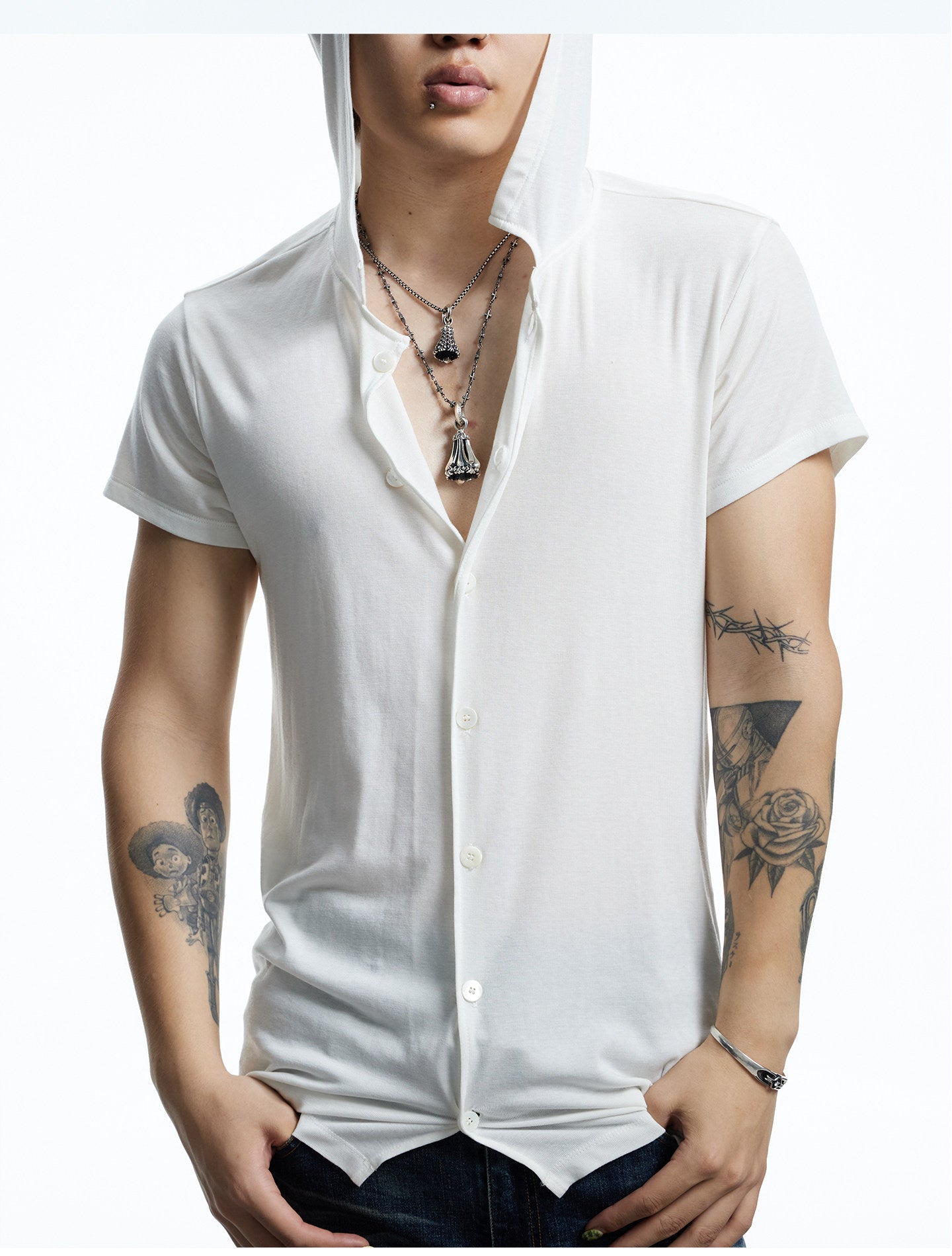 Niche Design Shirt with Hood