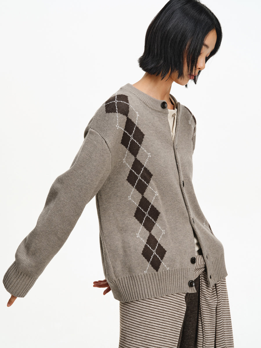 Hand-Draped Knit Cardigan