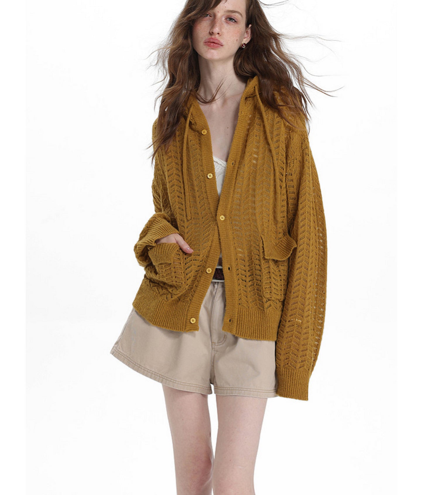 Lightweight Hooded Sweater Jacket