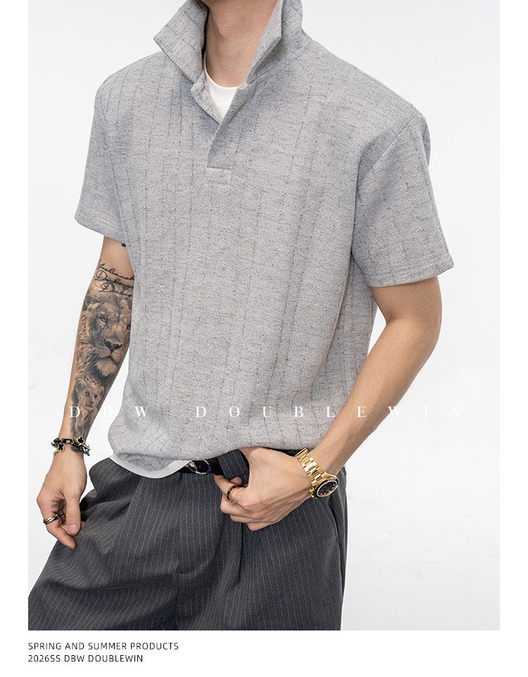 Faux Two-Piece Polo Shirt