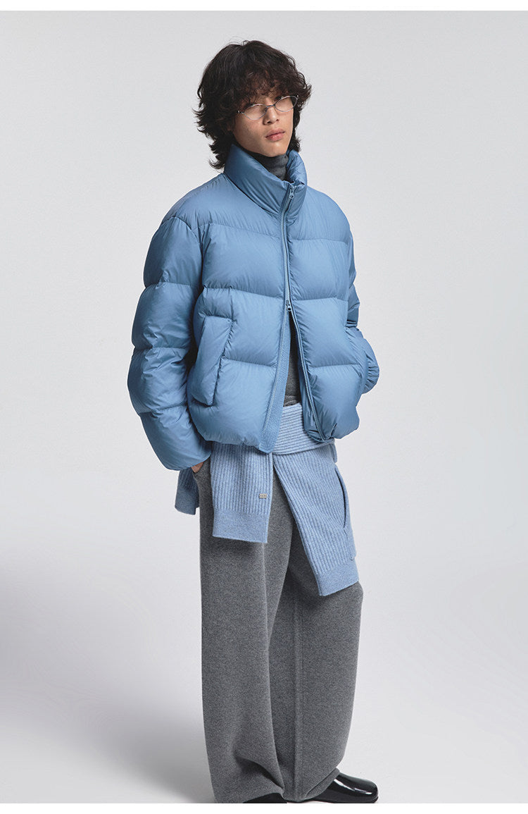 Classic Wrinkle-Processed Down Jacket