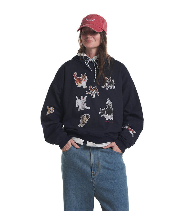 Printed Fleece Hoodie