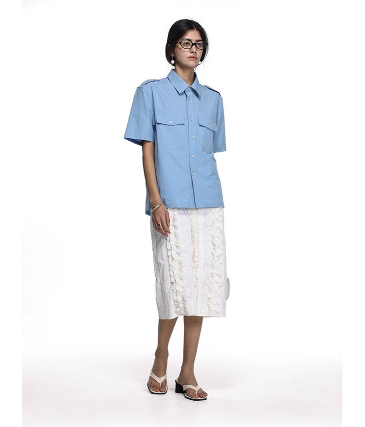 Workwear-style shirt
