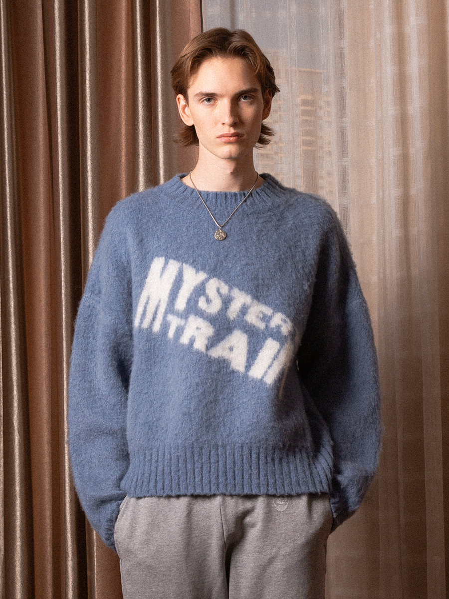 Mohair-blend jacquard sweater