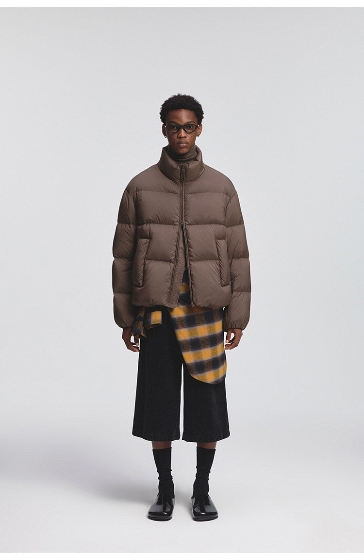 Classic Wrinkle-Processed Down Jacket