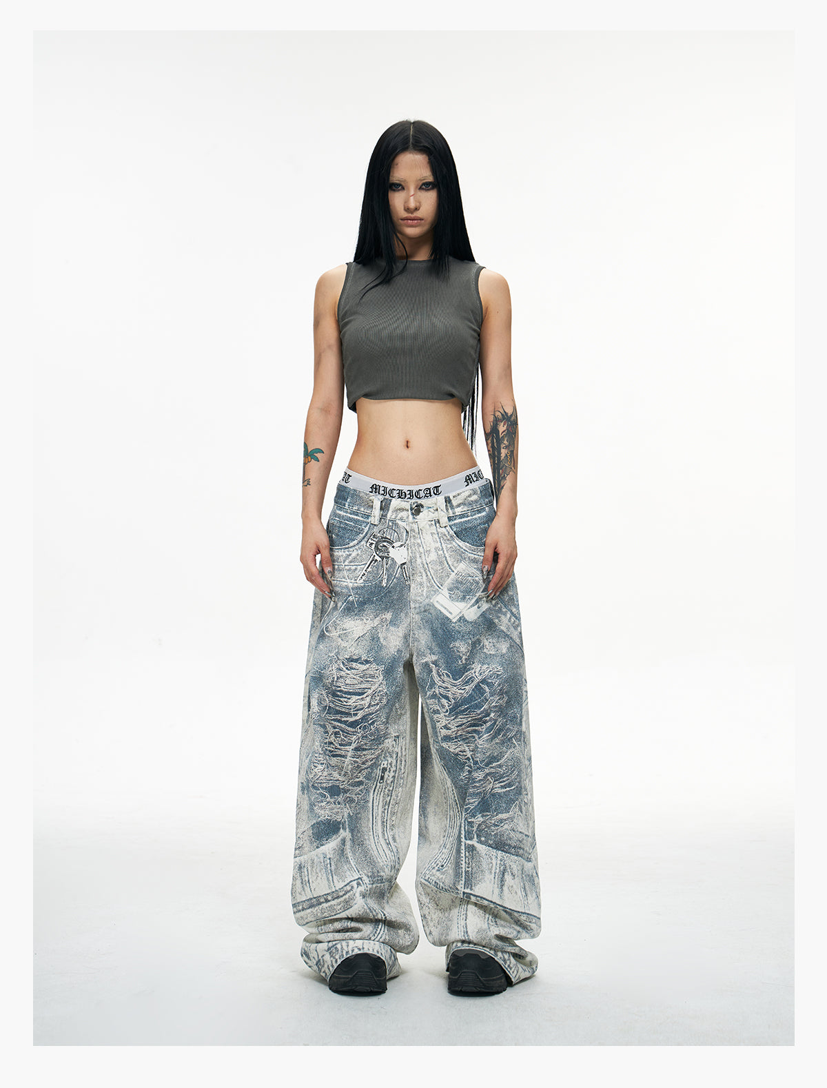 パンツ denim 3D coating ultimus 3D Printed Baggy Jeans – ULTIMUS