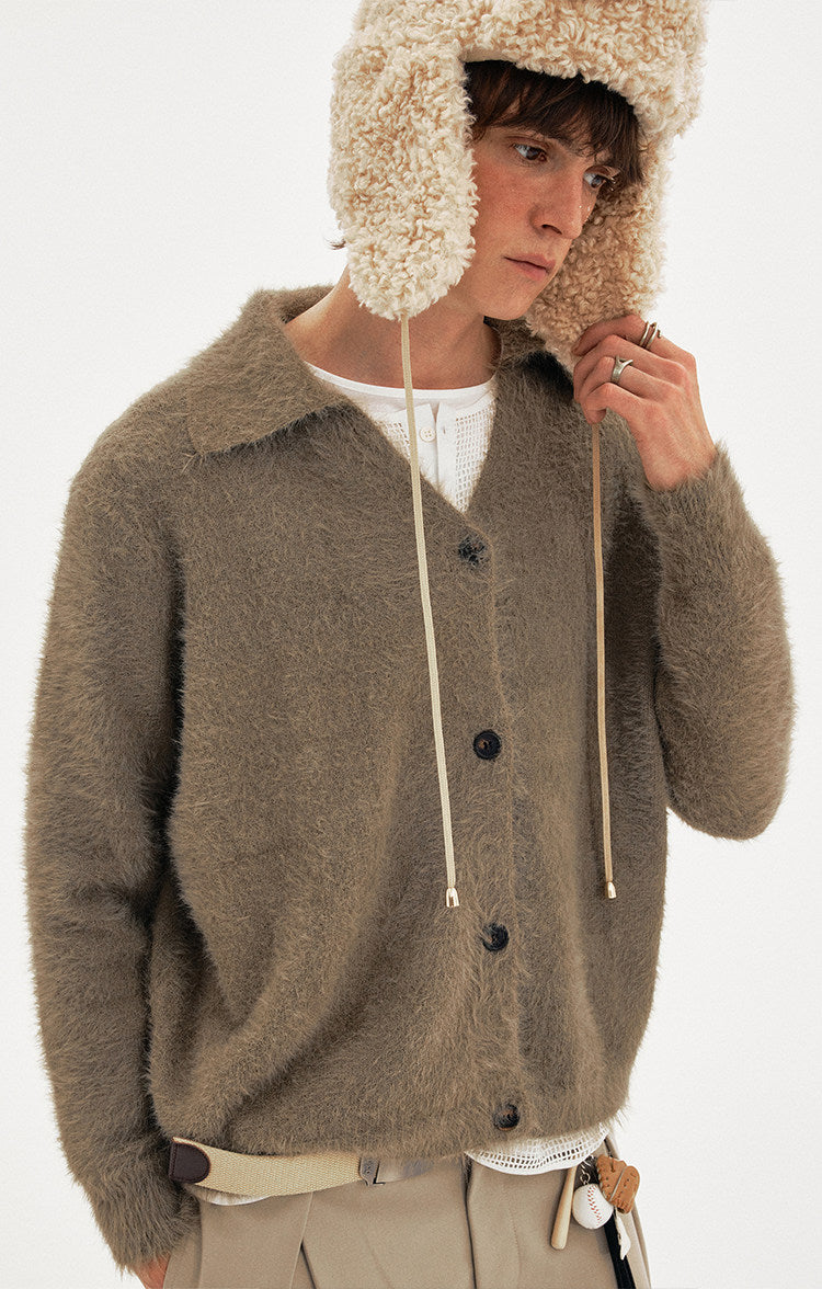 Relaxed Style Soft V-Neck Cardigan