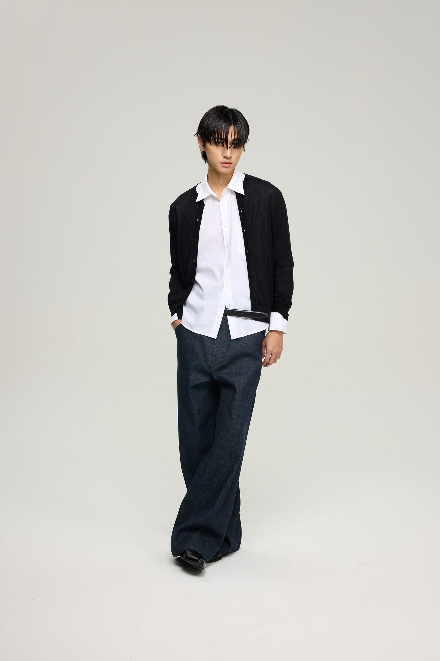 Moire Raw Denim Jeans