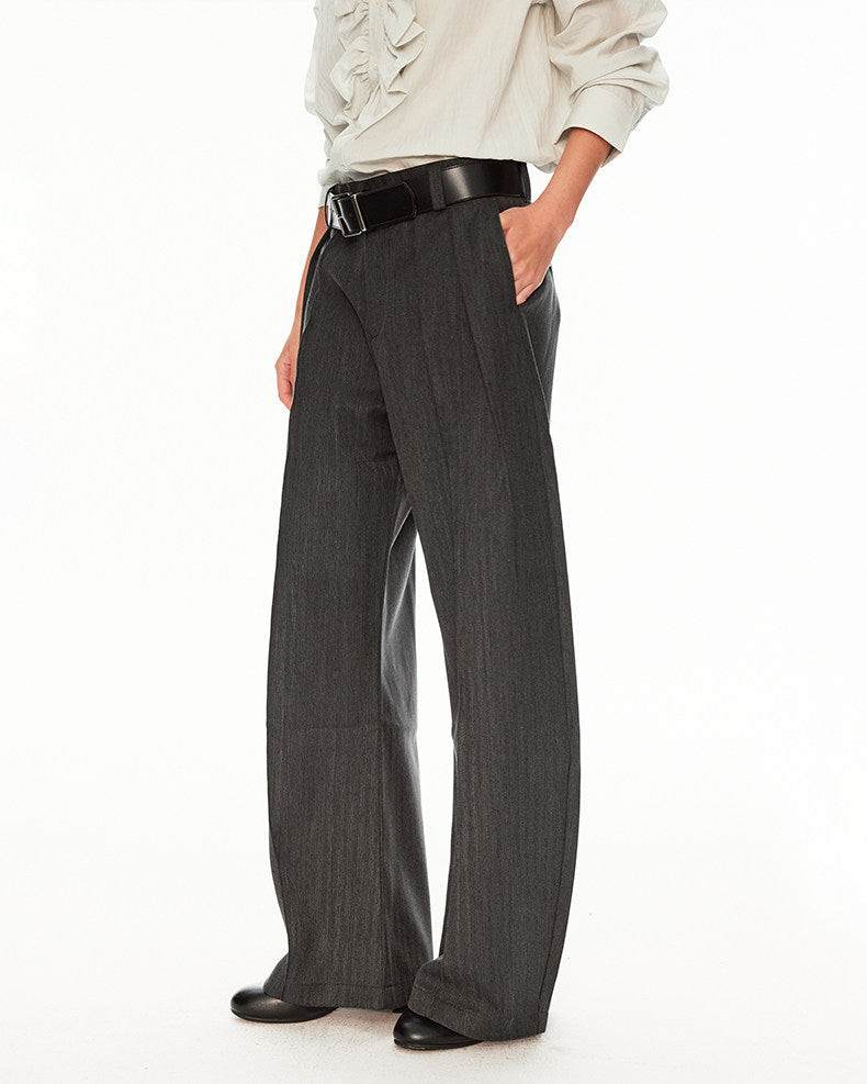 Striped Wide-Leg Pants