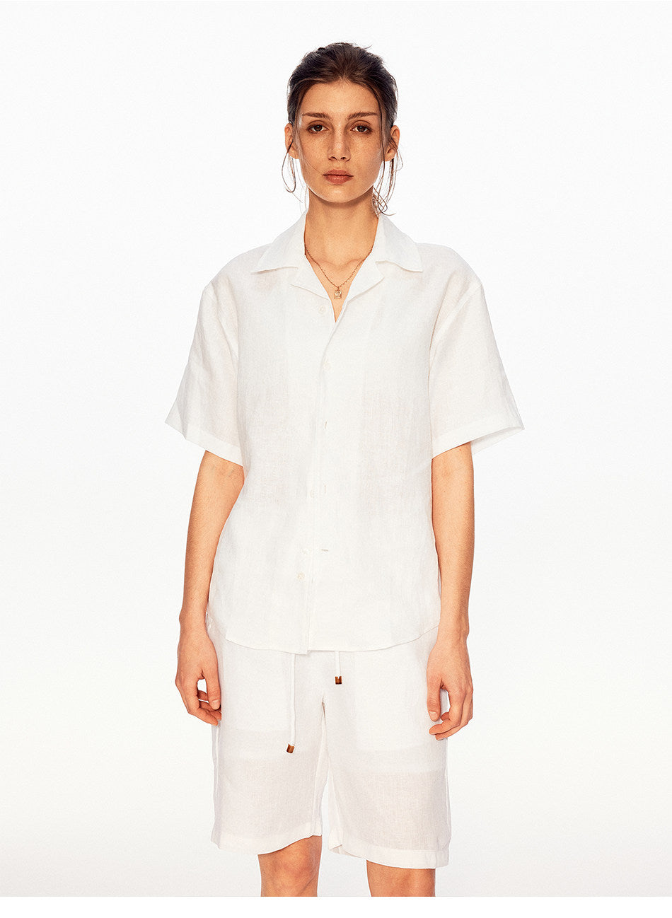 Seagull Collar Casual Shirt