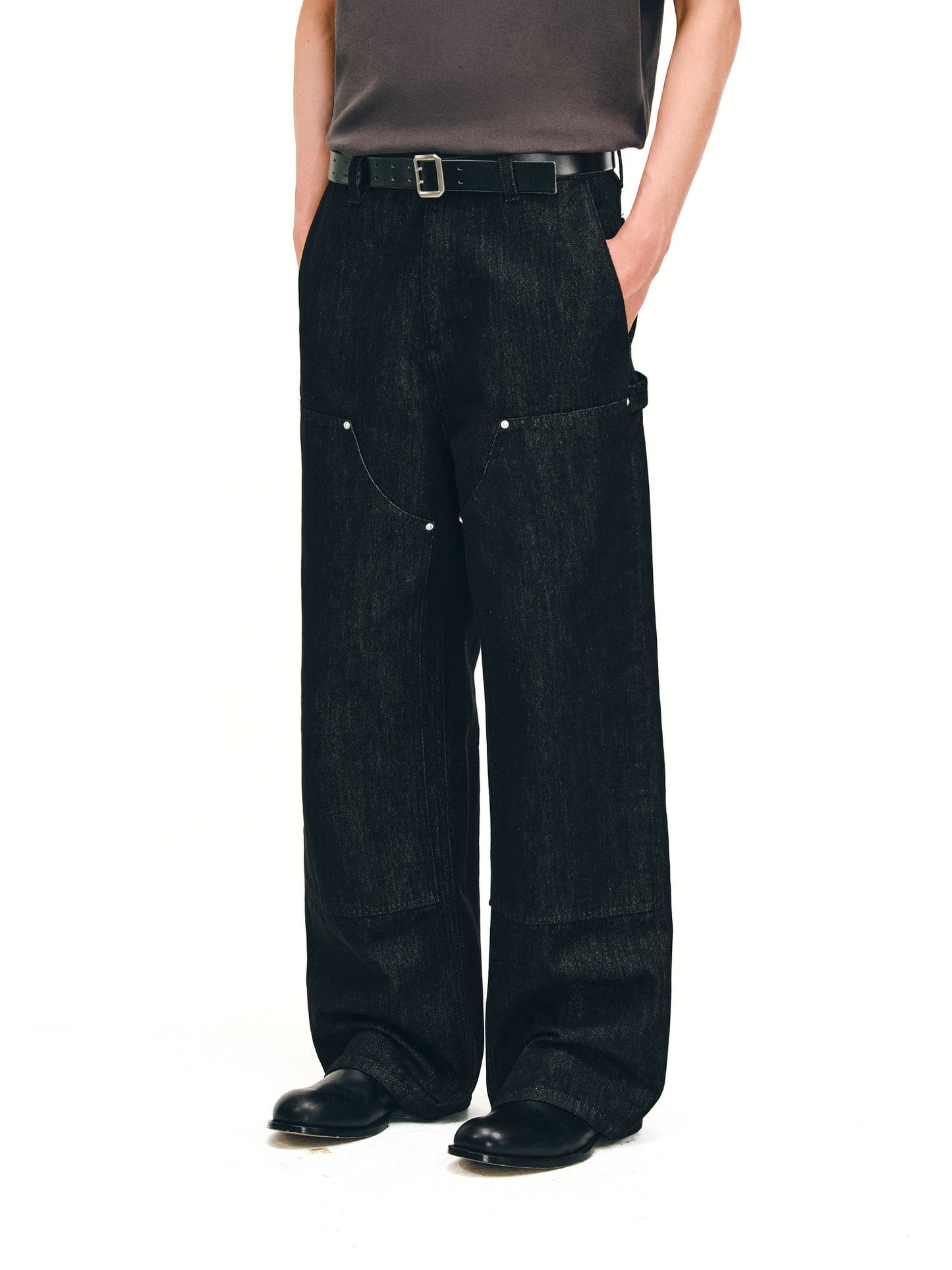 Silver Thread Denim Logging Pants