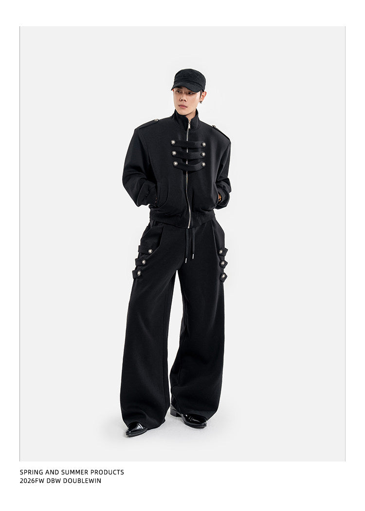 Multifunctional Wide-Shoulder Sweatshirt Set