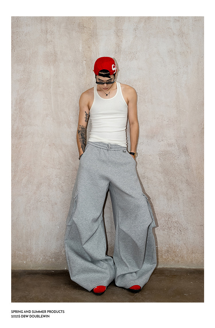 Niche Pleated Casual Pants