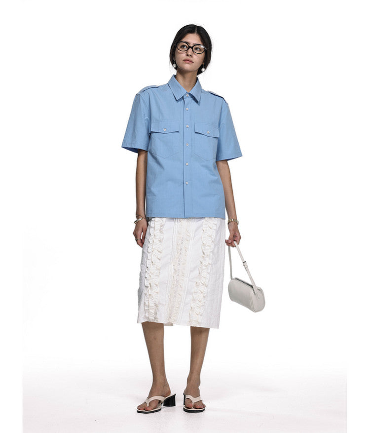 Workwear-style shirt
