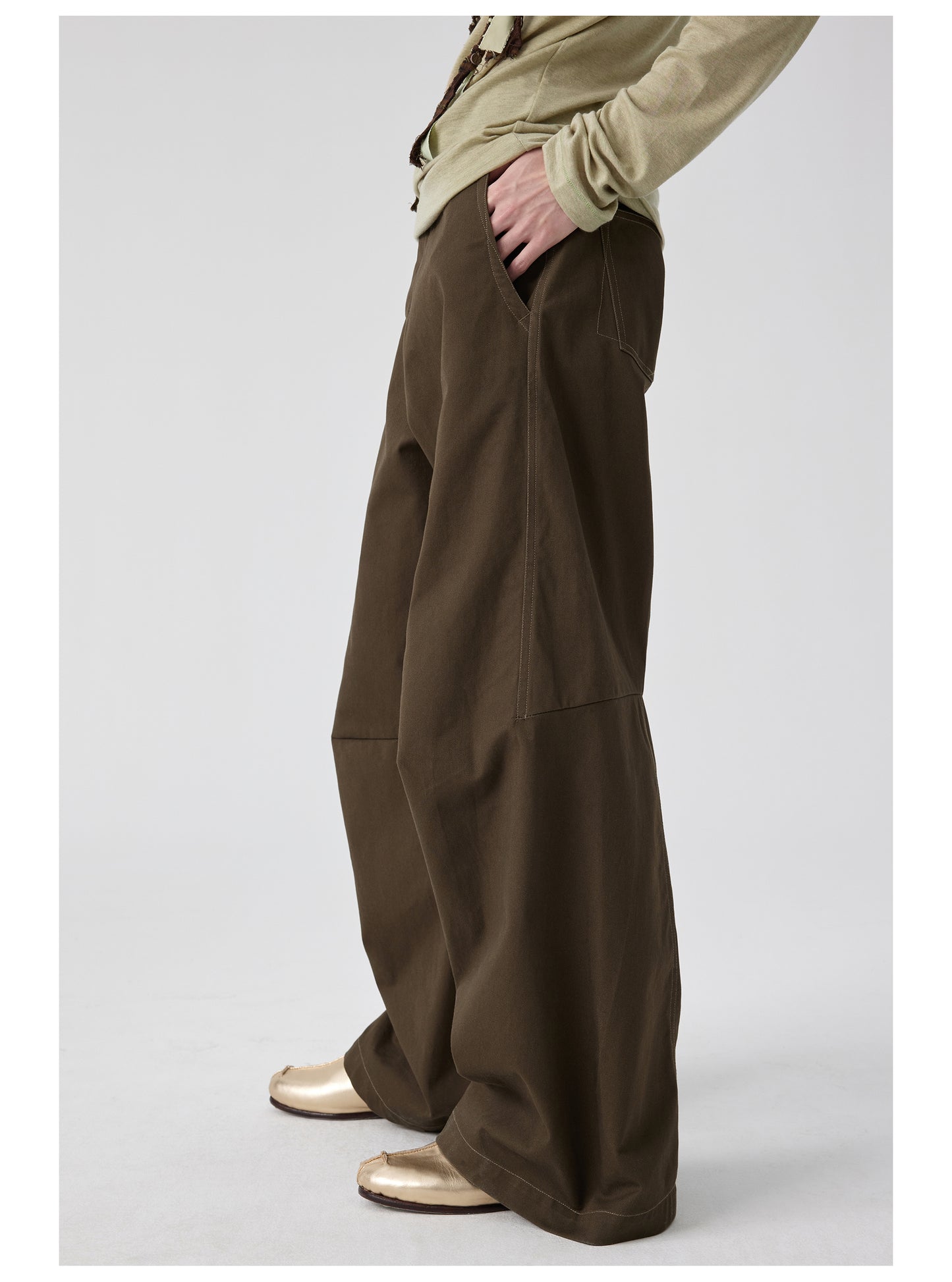 Large Fit Casual Pants