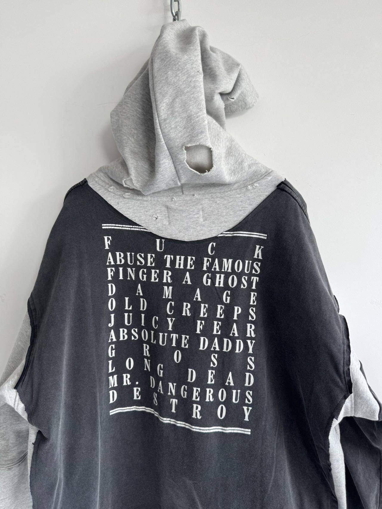Patchwork Short-Sleeve Hoodie