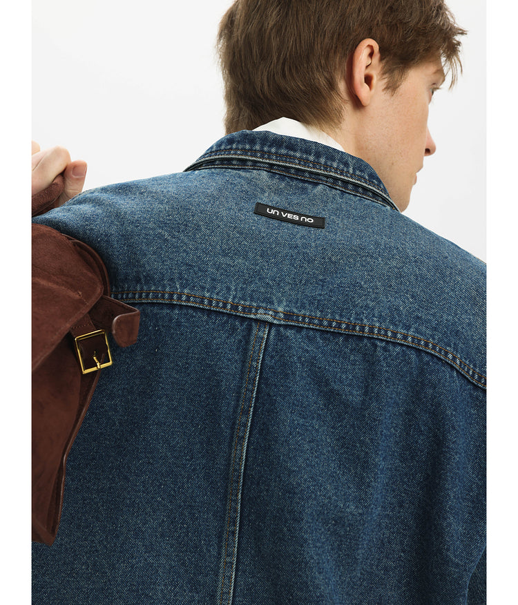 Retro Whisker Denim Jacket
