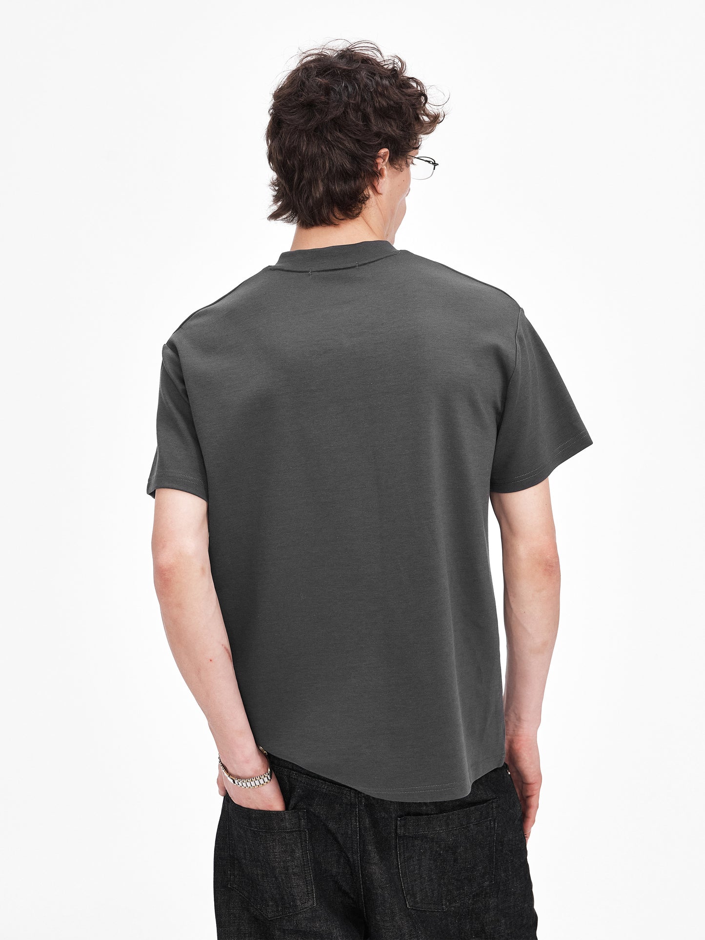 Structured Print Loose-Fit T-Shirt