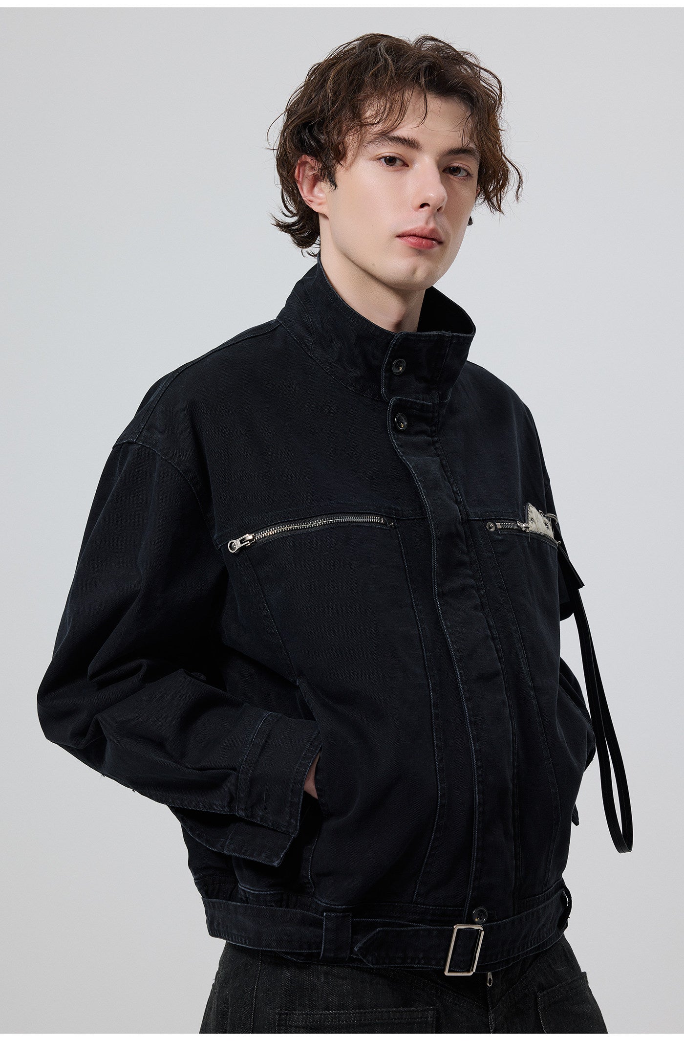 Stand Collar Harrington Jacket