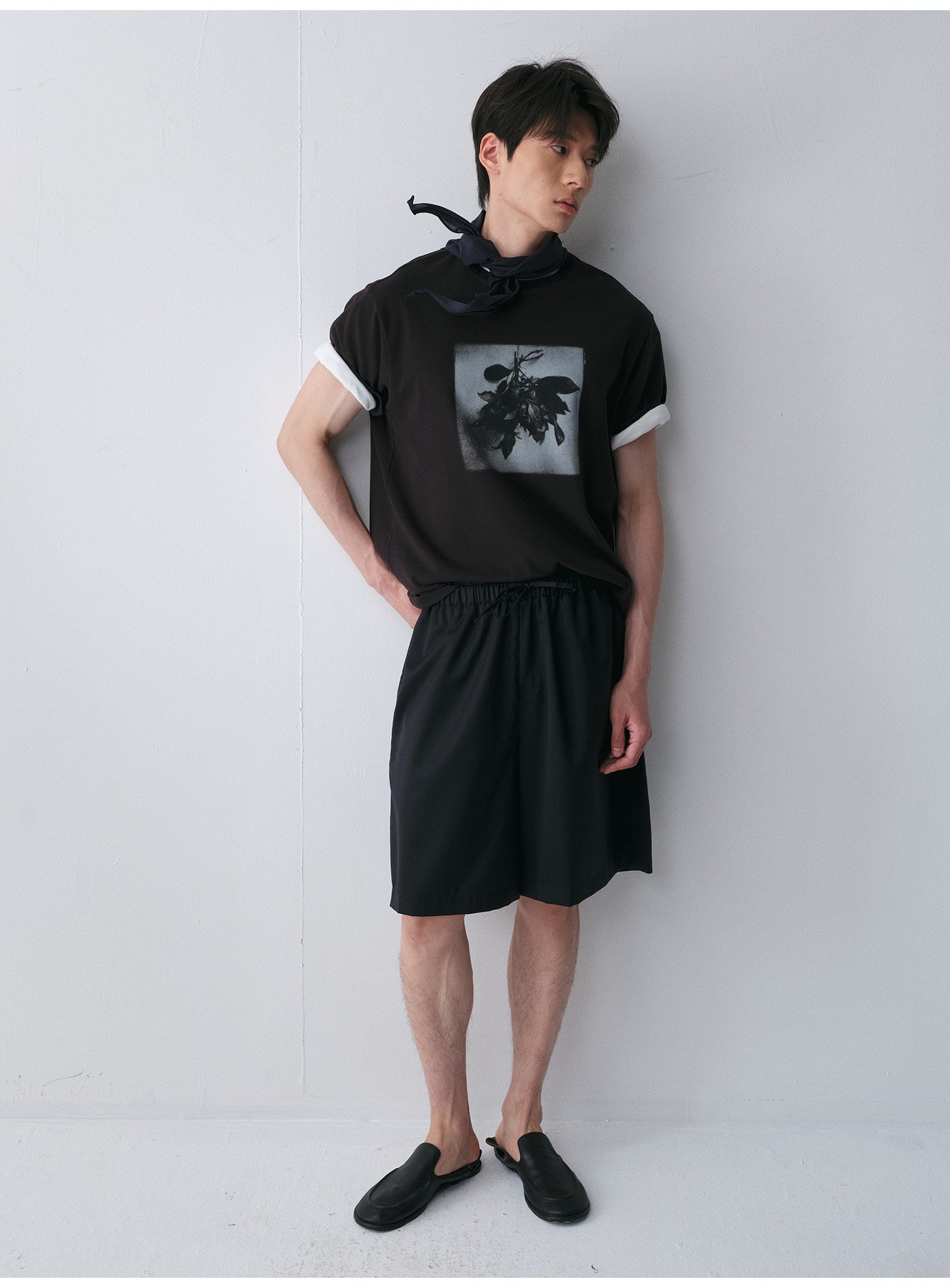 Bouquet Print Crew Neck T-Shirt