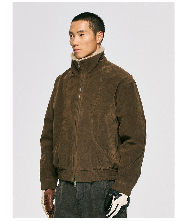 Niche Design Suede Jacket