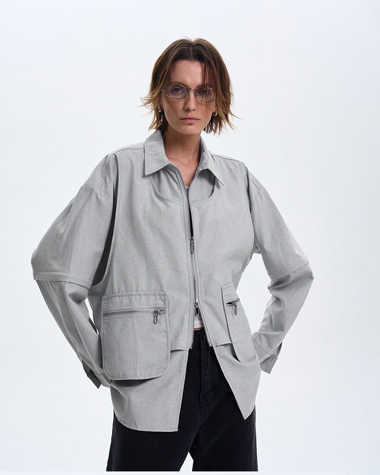 Niche high-end silhouette jacket