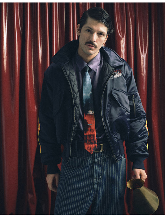 Embroidered Air Force Jacket