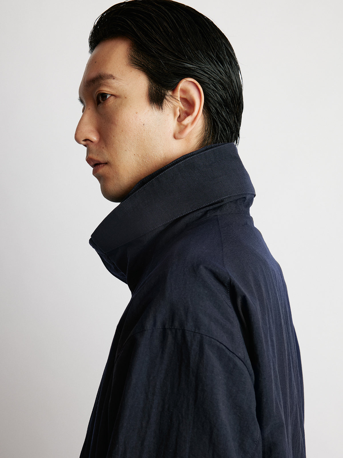 Stand Collar Hooded Jacket