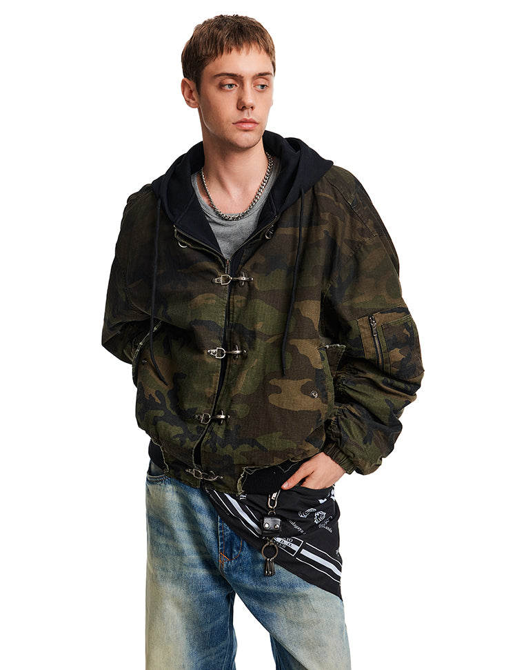 Camouflage Hooded Jacket
