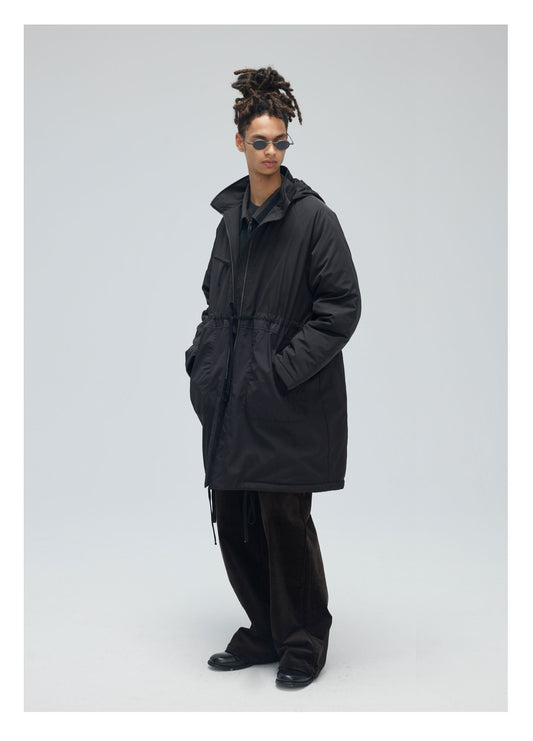 Mid-length Stand Collar Casual Coat