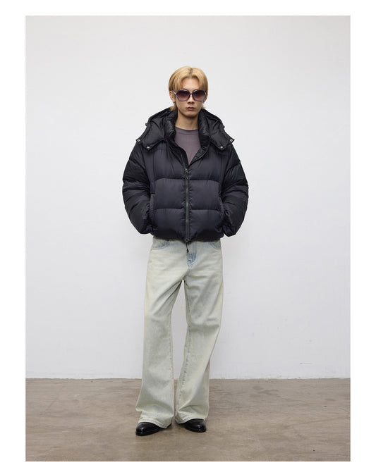 Faux Fox Fur Lined Down Jacket