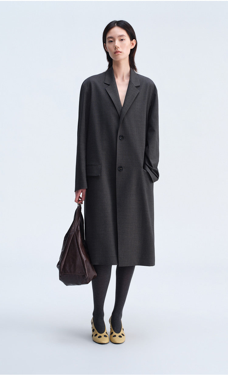 Notch Lapel Casual Coat