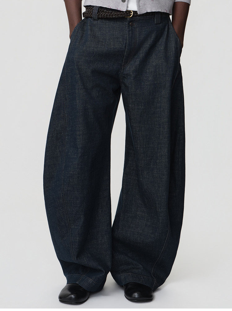 Loose-Fit Casual Denim Pants